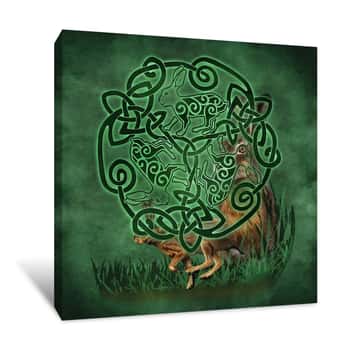 Image of Celtic Hare Canvas Print