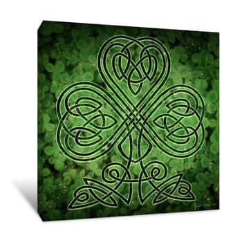 Image of Celtic Shamrock Canvas Print