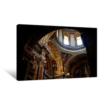 Image of Inside St. Peter\'s Basilica Canvas Print