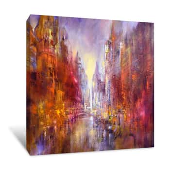 Image of Cathedral City Artwork Canvas Print
