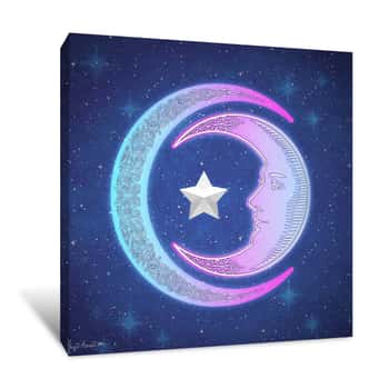 Image of Double Moon Canvas Print