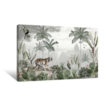 Image of Tropical Tiger Canvas Print