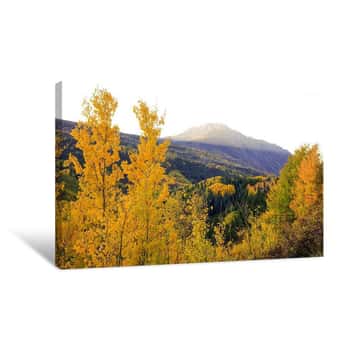 Image of Autumn Meets Morning Mountain Sunshine Canvas Print