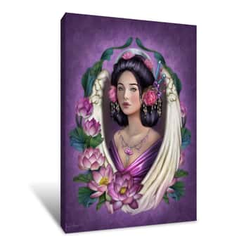 Image of Lotus Angel Canvas Print