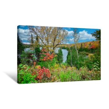 Image of Lake Mauricie National Park Canada Canvas Print