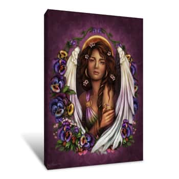Image of Pansy Angel Canvas Print