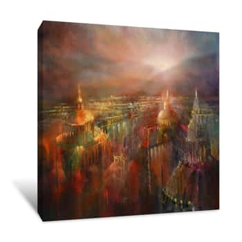 Image of The City is Awakening Canvas Print