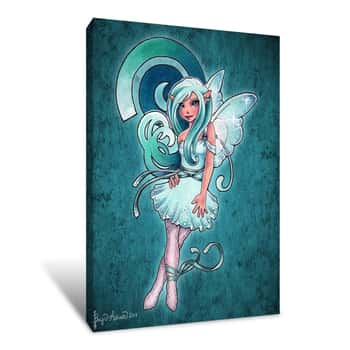 Image of Phunky Phairy Spiral Canvas Print
