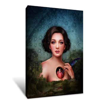 Image of Raven Quill Pen Canvas Print