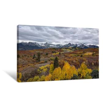 Image of Autumn Story Over Dallas Divide 1 Canvas Print