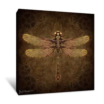 Image of Steampunk Dragonfly Canvas Print