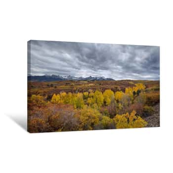 Image of Autumn Story Over Dallas Divide 2 Canvas Print