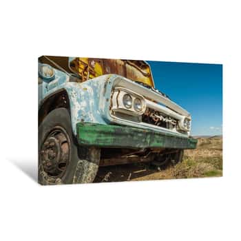 Image of Abandoned Bus Canvas Print