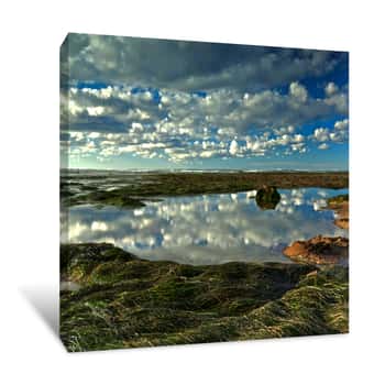 Image of Low Tide Reflections Canvas Print