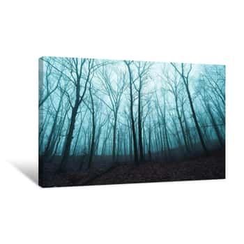 Image of Foggy Barren Trees 3 Canvas Print