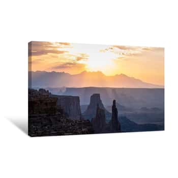Image of Colored Canyons Canvas Print