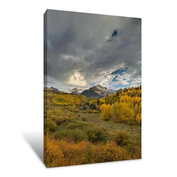 Image of Autumn Storm Over the Mount Sneffels Range 3 Canvas Print