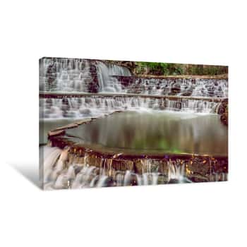 Image of Riverwalk Waterfall 3 Canvas Print