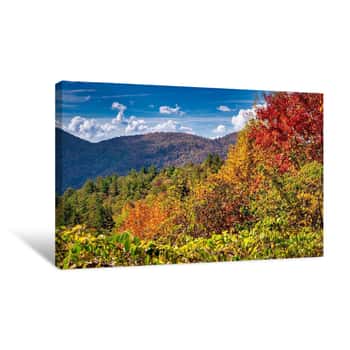 Image of Smoky Mountains Autumn Canvas Print