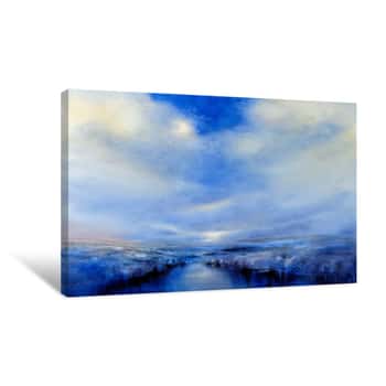 Image of Light Blue Space Canvas Print