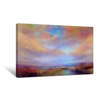 Image of Colors of Light in the Heathland Canvas Print