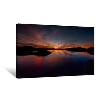 Image of Dawn at Crater Lake Canvas Print