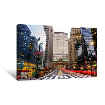 Image of Grand Central Station View from Park Avenue 1 Canvas Print