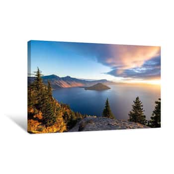 Image of Crater Lake Sunrise Canvas Print