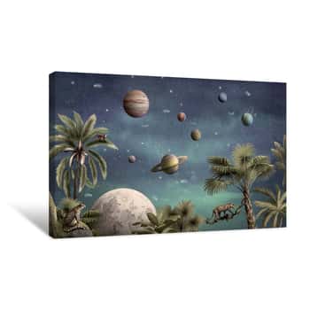 Image of Pretty Planets Canvas Print