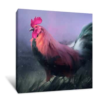 Image of Rooster    Canvas Print
