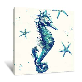 Image of Seahorse 3 Thorny Canvas Print