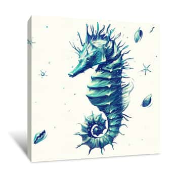Image of Seahorse 4 Thorny Canvas Print