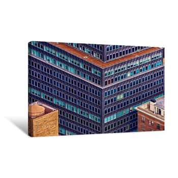Image of Various Office Buildings View from Manhattan 1 Canvas Print