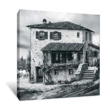 Image of Tuscan Farmhouse Canvas Print