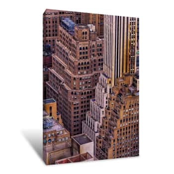 Image of Various Office Buildings View from Manhattan 3 Canvas Print