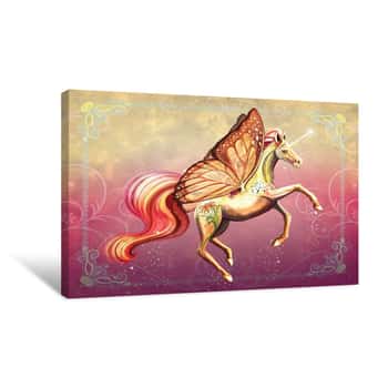 Image of Butterfilly Tiger Lily Canvas Print