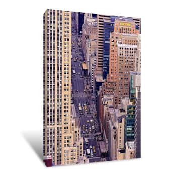 Image of Various Office Buildings View from Manhattan 4 Canvas Print