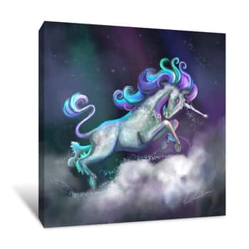 Image of Galaxy Unicorn  Canvas Print
