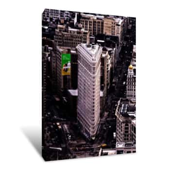 Image of Flat Iron Building view from Empire State Building Canvas Print