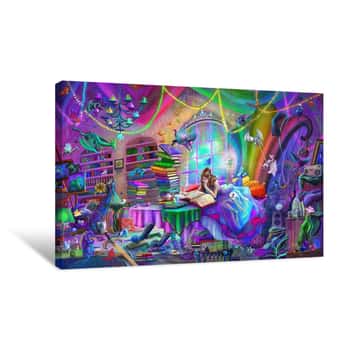 Image of Magic Study Rainbow Version Canvas Print