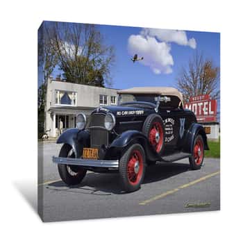 Image of 1932 Roadster at Jake\'s Canvas Print