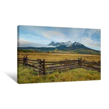 Image of Morning Glory At Mount Sneffels Canvas Print