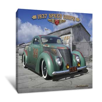 Image of 1937 Speed Coupe Canvas Print