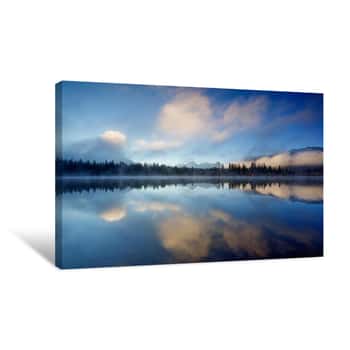Image of Mountain Reflection Revealed Canvas Print