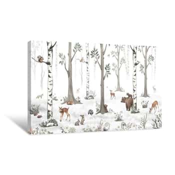 Image of White Forest Canvas Print