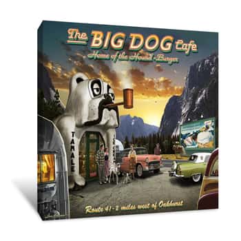 Image of Big Dog Cafe Canvas Print
