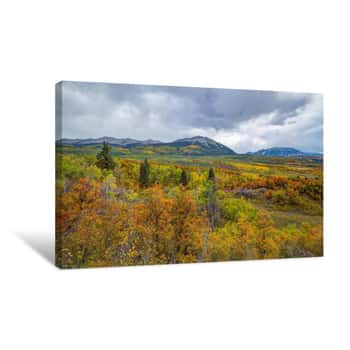 Image of Mountains of Aspens Canvas Print