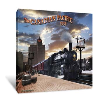 Image of Canadian Pacific Train Canvas Print