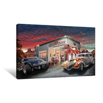Image of Canyon Gas Canvas Print