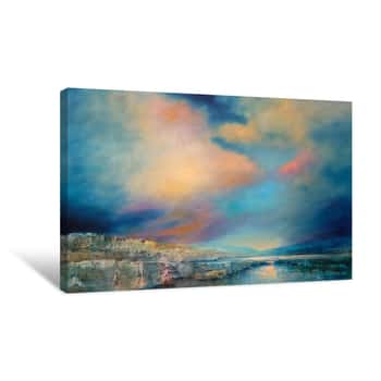 Image of Gentle Silence: A Bright Sky Canvas Print